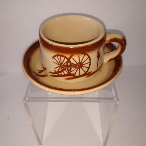 VINTAGE 40s Tepko Broken Wagon Wheel Luncheon Set - Picture 8 of 16
